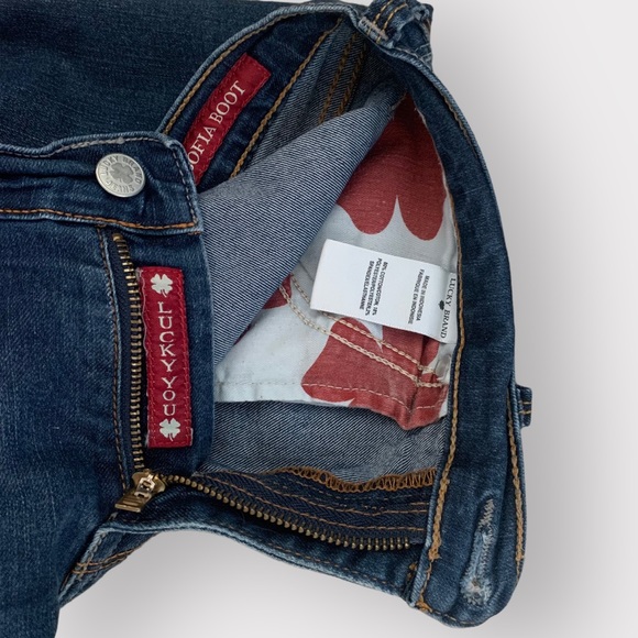 Lucky Brand dark wash Sophia bootcut flare jeans size 10 (27”) x 30” - Picture 10 of 10